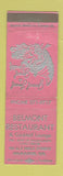 Matchbook Cover - Belmont Restaurant Milwaukee WI WEAR