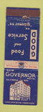 Matchbook Cover - New Governor Hotel Olympia WA WEAR