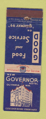 Matchbook Cover - New Governor Hotel Olympia WA WEAR