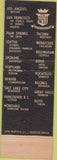 Matchbook Cover - Bannock Hotel Pocatello ID