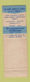 Matchbook Cover - EJ Bartells Company Tacoma WA