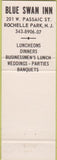 Matchbook Cover - Blue Swan Inn Rochelle Park NJ