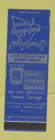 Matchbook Cover - Union Federal Savings Seattle WA