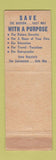 Matchbook Cover - First Federal Savings and Loan La Crosse WI WEAR