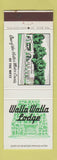 Matchbook Cover - Walla Walla Lodge WA