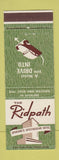 Matchbook Cover - Ridpath Hotel Spokane WA