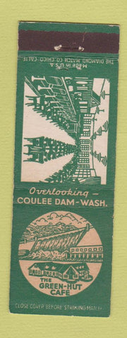 Matchbook Cover - Coulee Dam WA Green Hut Cafe