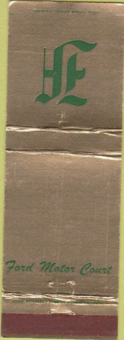 Matchbook Cover - Ford Motor Court Alexandria VA