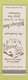 Matchbook Cover - Village Inn Bellevue WA