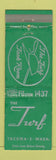 Matchbook Cover - The Turf Tacoma WA Tack Room WEAR