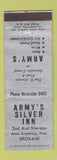 Matchbook Cover - Army's Silver Inn Spokane WA