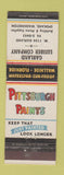 Matchbook Cover - Pittsburgh Paints Garland Lumber Spokane WA