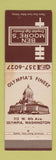 Matchbook Cover - Ben Moore's Cafe Olympia WA STAINED