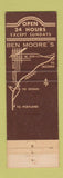 Matchbook Cover - Ben Moore's Cafe Olympia WA STAINED