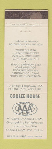Matchbook Cover - Coulee House Coulee Dam WA WEAR