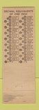 Matchbook Cover - Dietzgen Drafting Surveying Supply Seattle WA