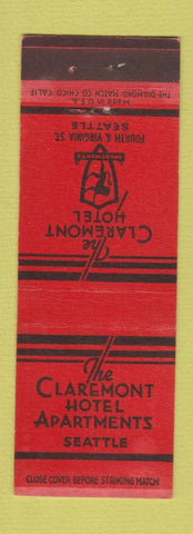 Matchbook Cover - The Claremont Hotel Seattle WA