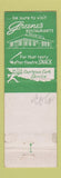 Matchbook Cover - Green's Restaurant Denver Colorado