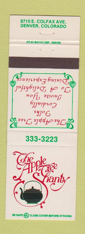 Matchbook Cover - Apple Tree Shanty Denver Colorado Colfax