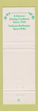 Matchbook Cover - Apple Tree Shanty Denver Colorado Colfax