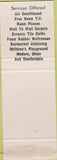 Matchbook Cover - White Oaks Motel Payton Place Amherst VA