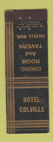 Matchbook Cover - Hotel Colville WA Tavern