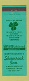 Matchbook Cover - Mary McCrank's Shamrock Inn Chehalis WA