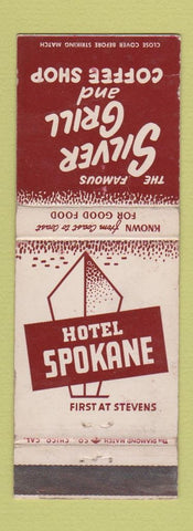 Matchbook Cover - Hotel Spokane WA