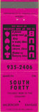 Matchbook Cover - South Forty Bar Milberger KS