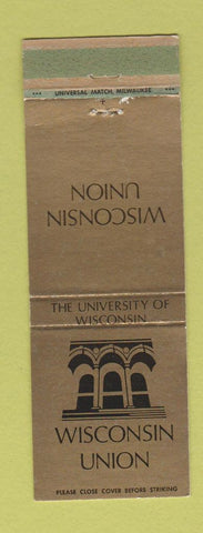 Matchbook Cover - University of Wisconsin Union Madison WI WORN