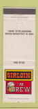 Matchbook Cover - Sirloin and Brew Brookfield WI WEAR