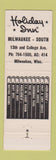 Matchbook Cover - Holiday Inn Milwaukee WI WEAR