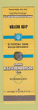 Matchbook Cover - John Rauschenberger Wire Rope Cordage Milwaukee WI