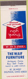Matchbook Cover - Waif Furniture antiques coins Delphos OH