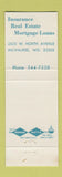 Matchbook Cover - Zinger and Braun Insurance Milwaukee WI