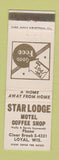 Matchbook Cover - Star Lodge Motel Loyal WI