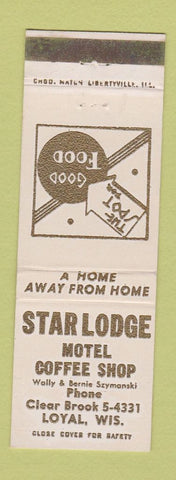 Matchbook Cover - Star Lodge Motel Loyal WI
