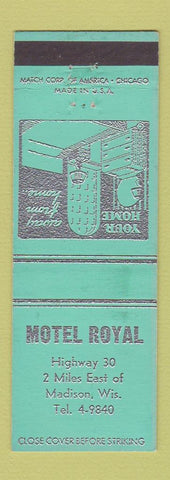 Matchbook Cover - Motel Royal Madison WI