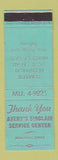 Matchbook Cover - Avery's Sinclair oil gas