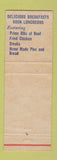 Matchbook Cover - Petrie's Restaurant Fond Du Lac WI