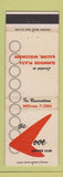 Matchbook Cover - The Cove Supper Club Racine WI