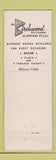 Matchbook Cover - The Cove Supper Club Racine WI