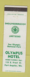 Matchbook Cover - Olympus Hotel Port Angeles WA