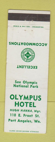 Matchbook Cover - Olympus Hotel Port Angeles WA