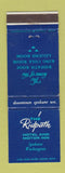 Matchbook Cover - Ridpath Motel Motor Inn Spokane WA