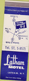 Matchbook Cover - Latham Motel Latham NY