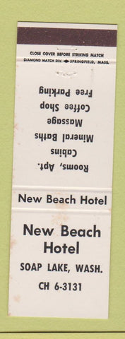 Matchbook Cover - New Beach Hotel Soap Lake WA WEAR