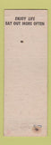 Matchbook Cover - Templin's Grill Coeur D'Alene ID WEAR