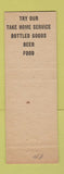 Matchbook Cover - Kalt's Restaurant Milwaukee WI WEAR