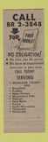 Matchbook Cover - Arcade Drivers School Milwaukee Racine Cudahy Mequon WI